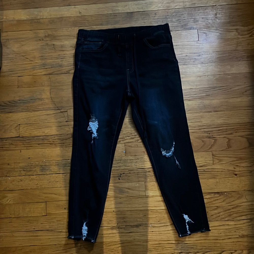 Womens drawstring jeans size large